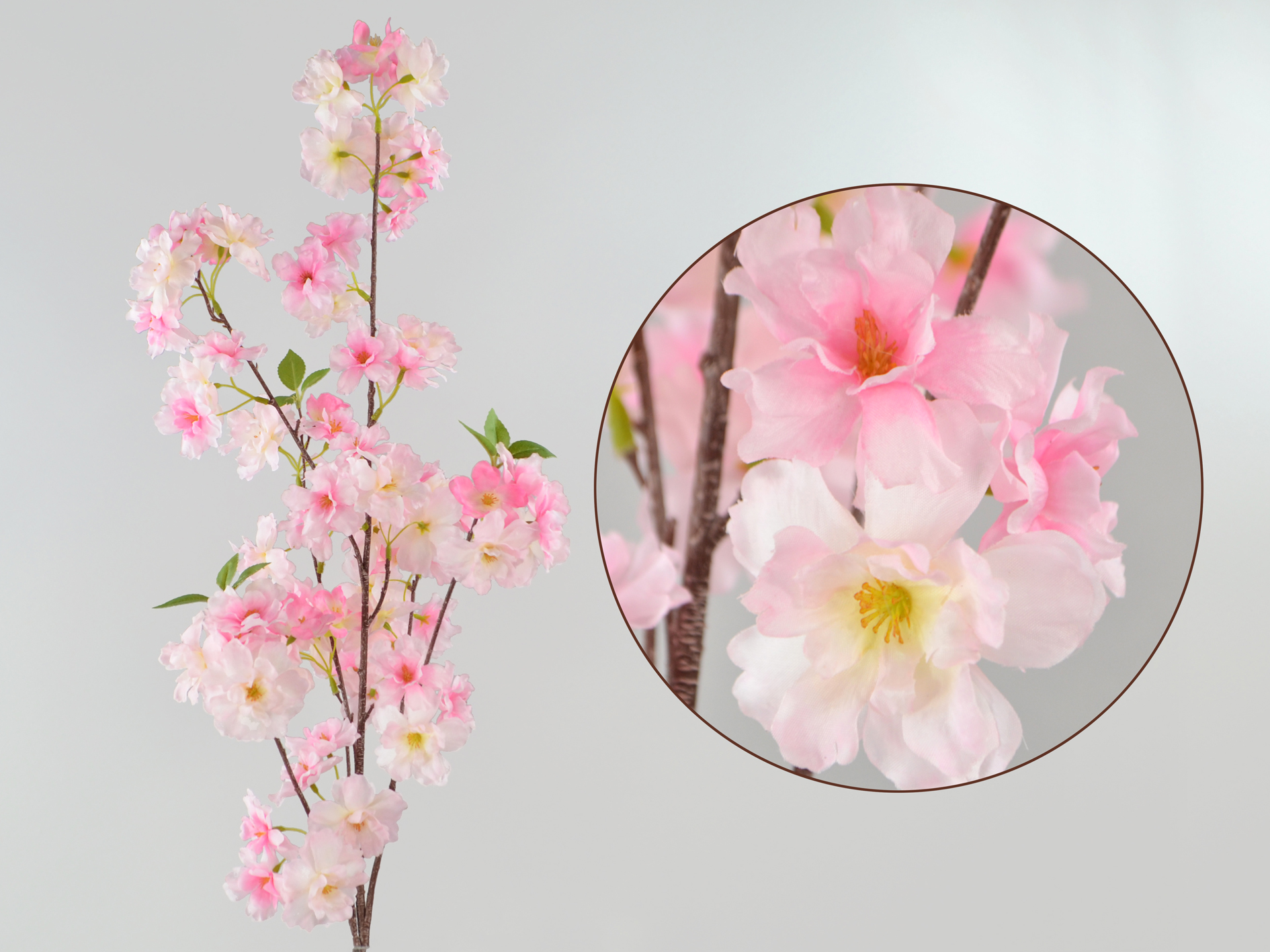 Cherry blossom branch, 103cm, pink