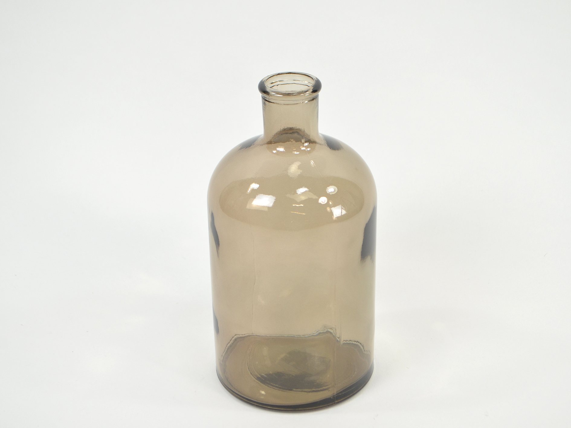 Flasche Vase,Ø12cm,H22cm,braun