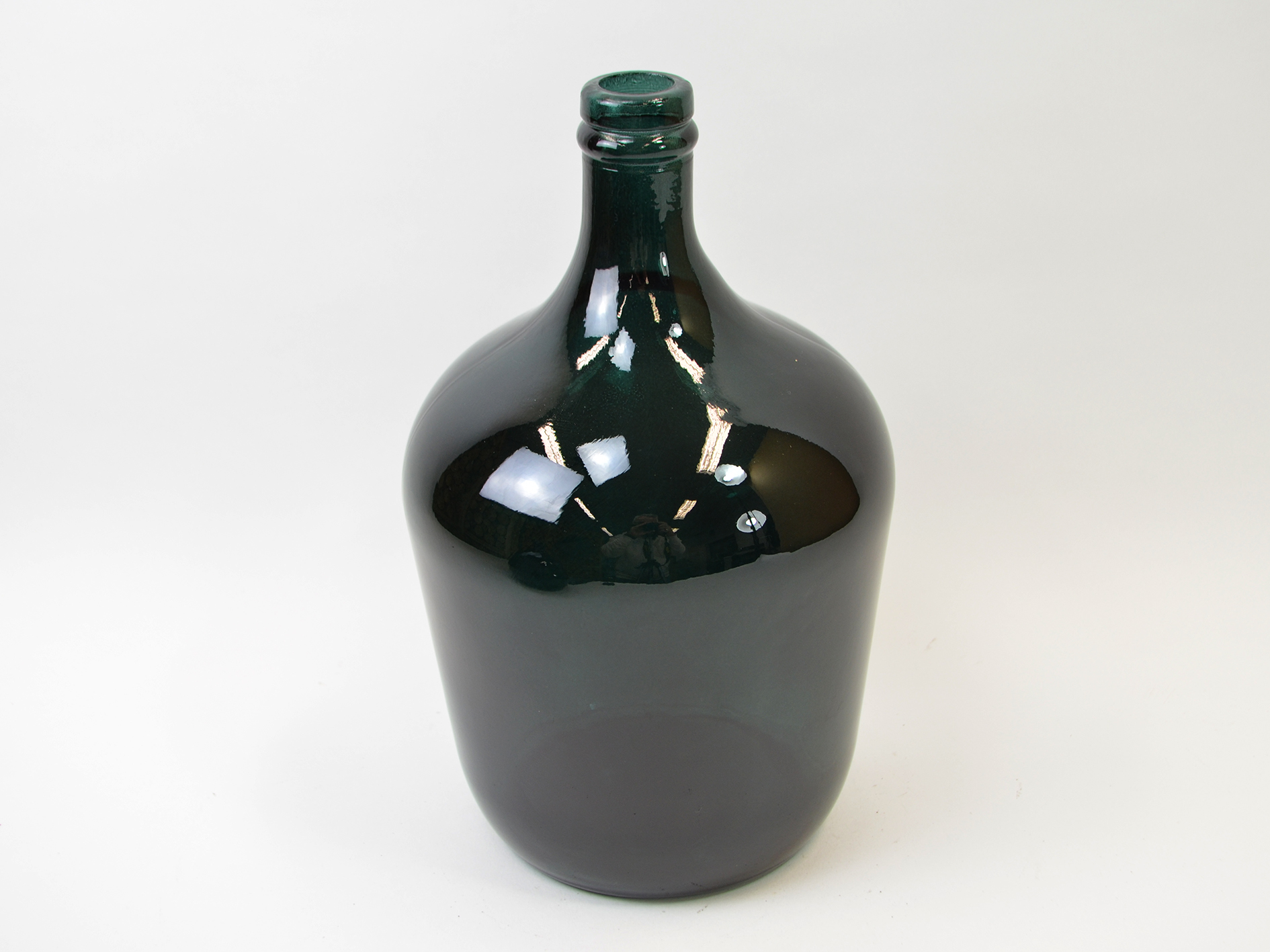 Flasche bauchig,Ø18cm,H30cm,petrol