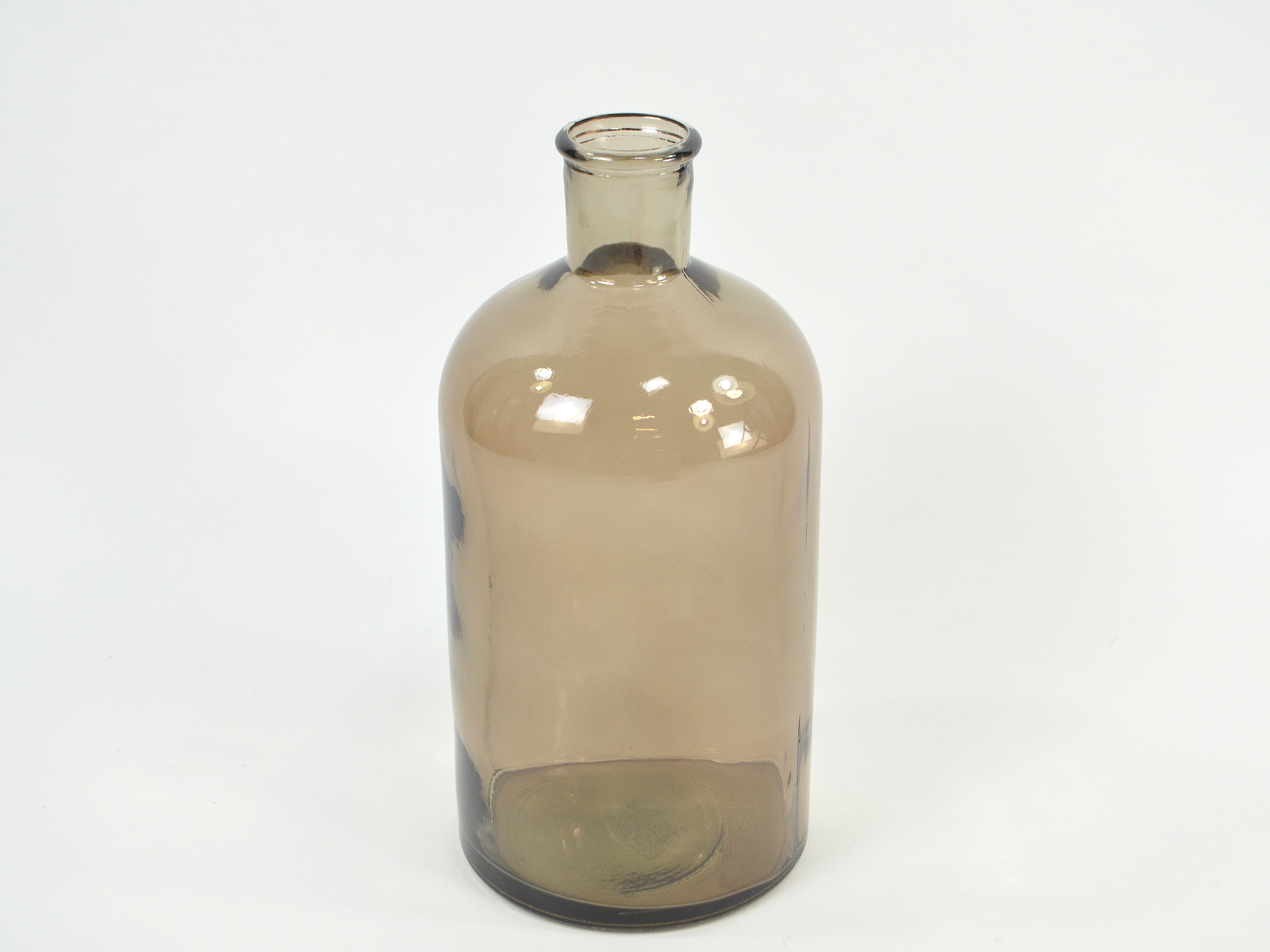 Flasche Vase,Ø14cm,H28cm,braun