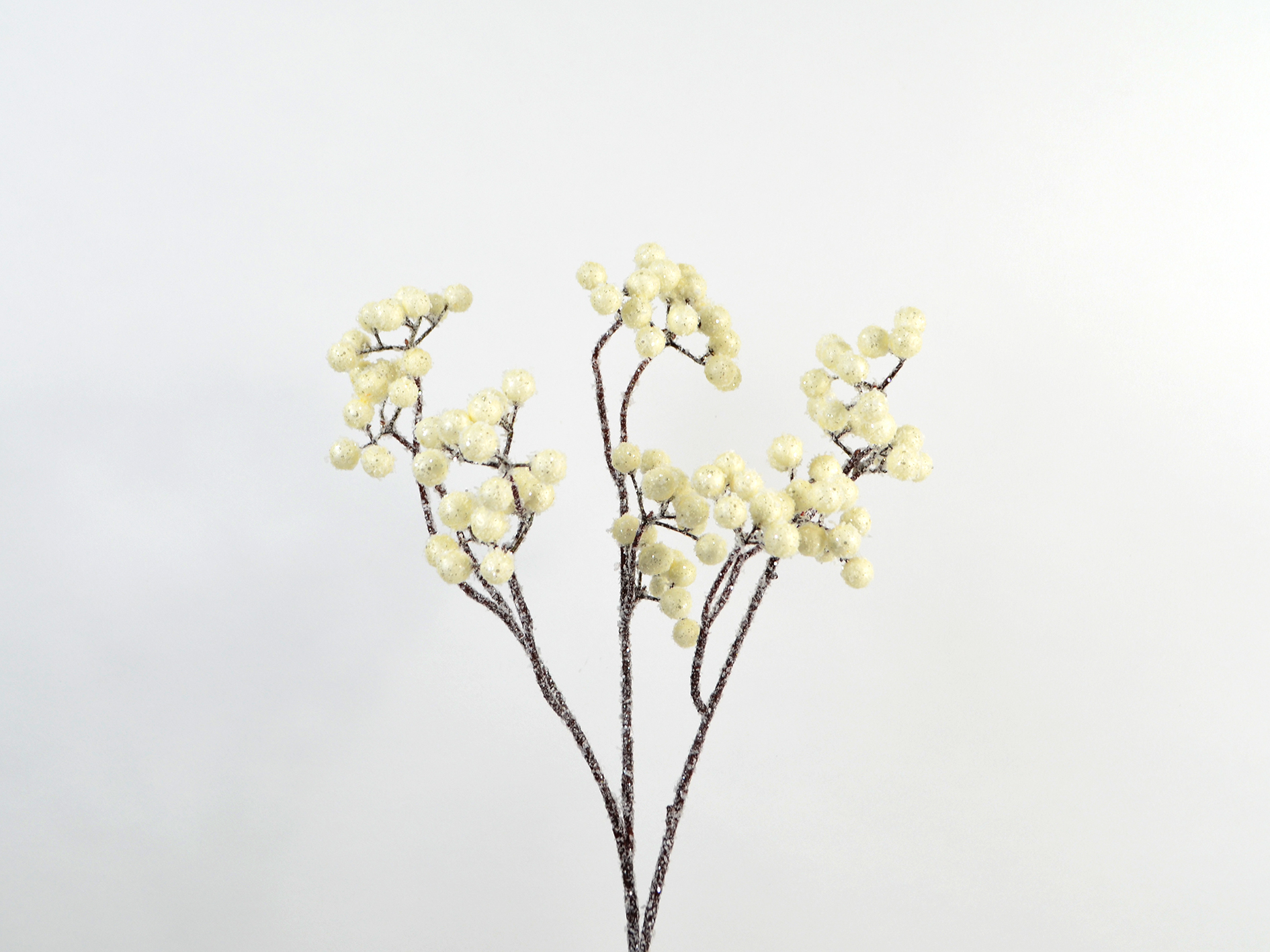 Schneebeeren-Zweig, 71cm, weiß