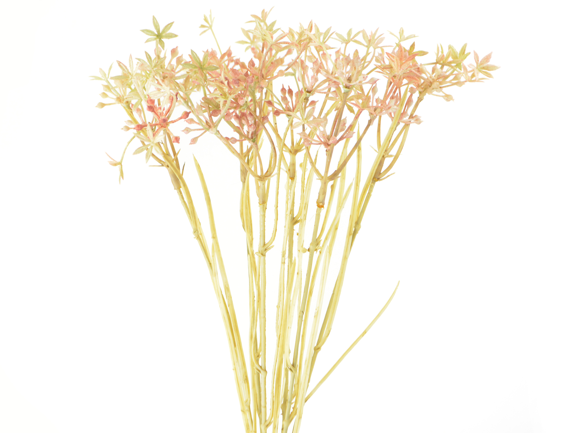 Mini flower bunch x6 44cm, pink