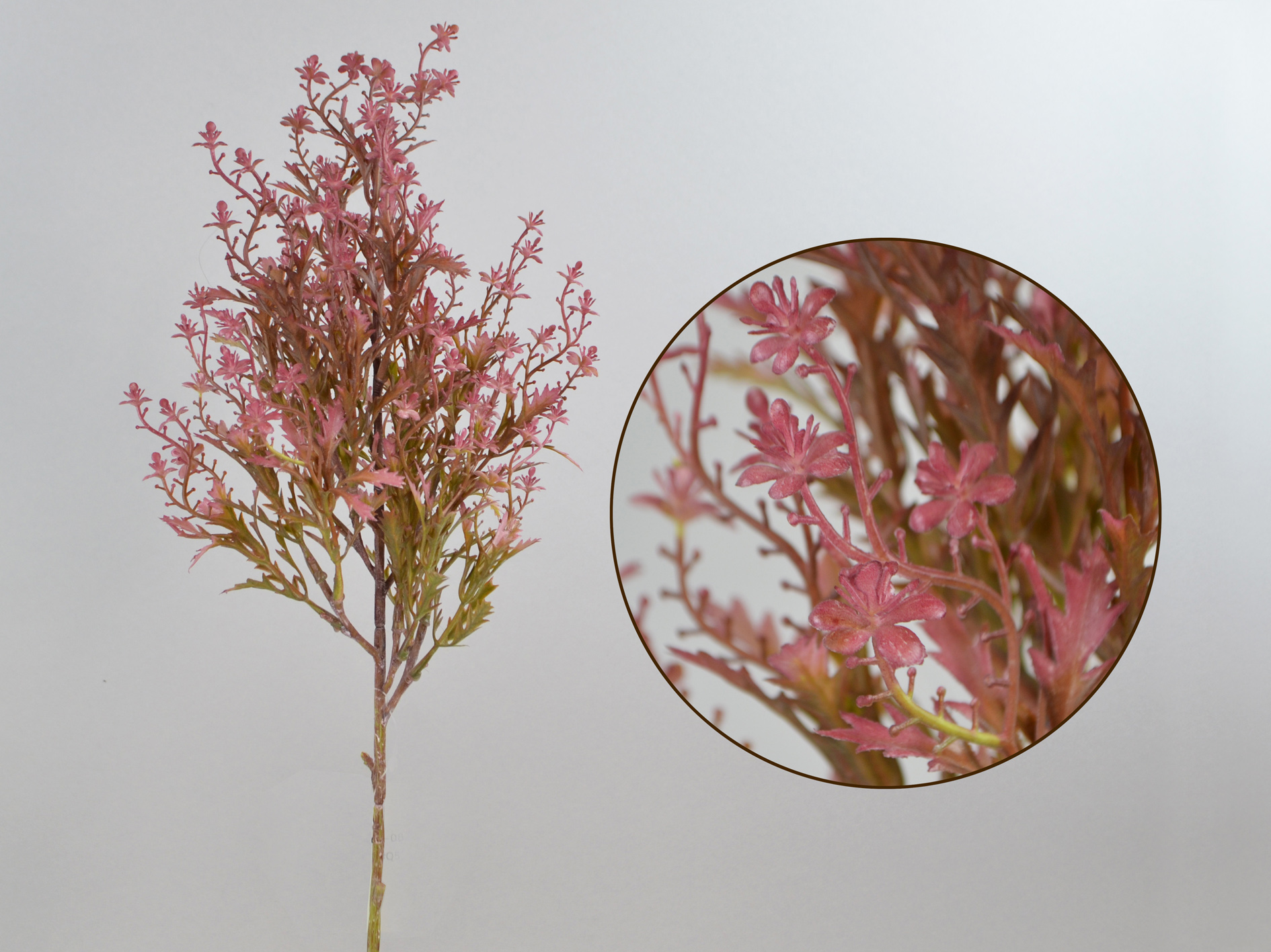 Mini flower branch, 60cm, purple