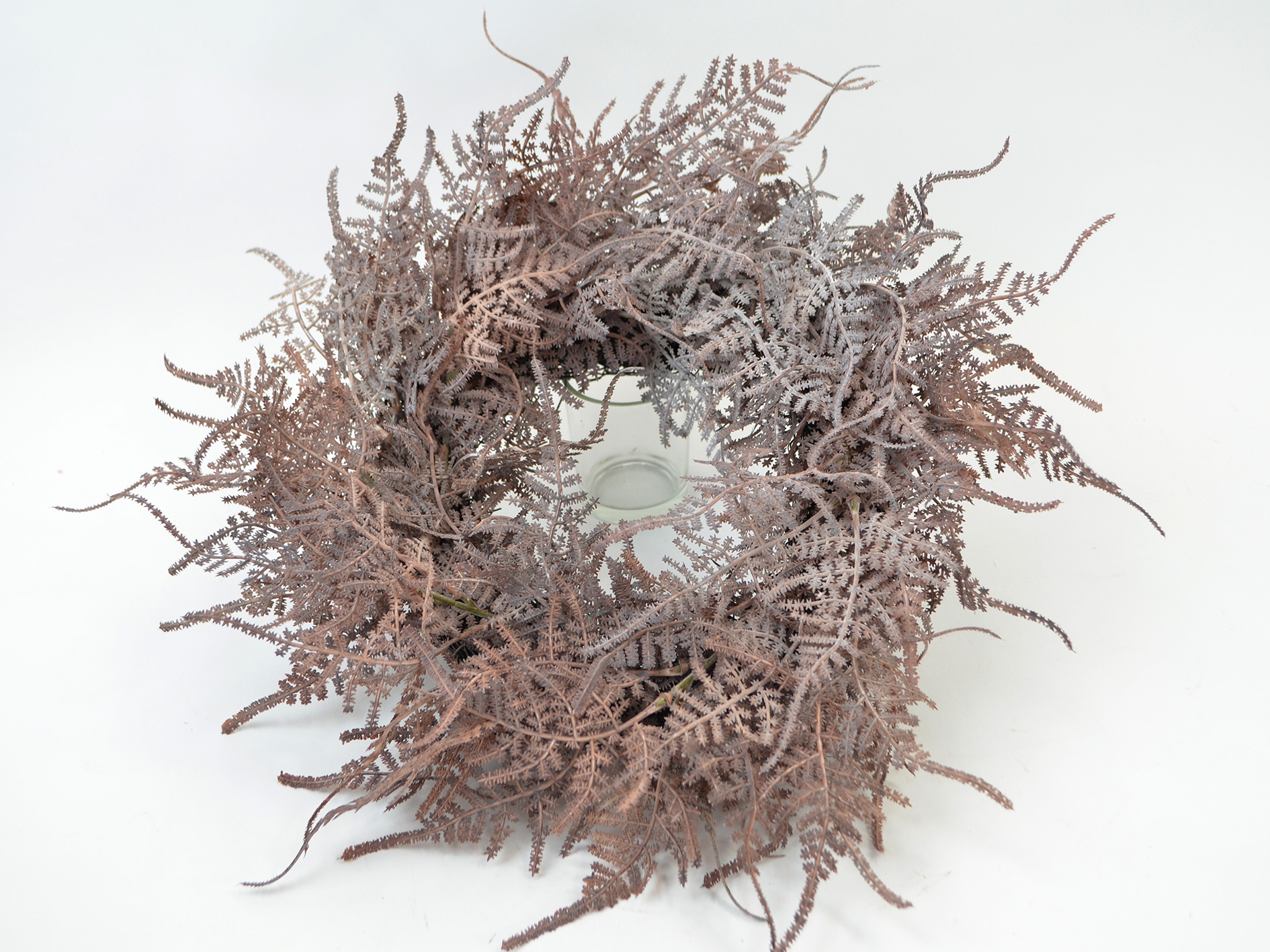 Fern wreath, Ø33cm, lilac
