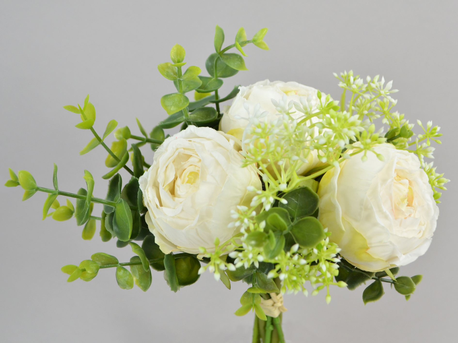 Rosen-Bündel x8, 30cm, creme