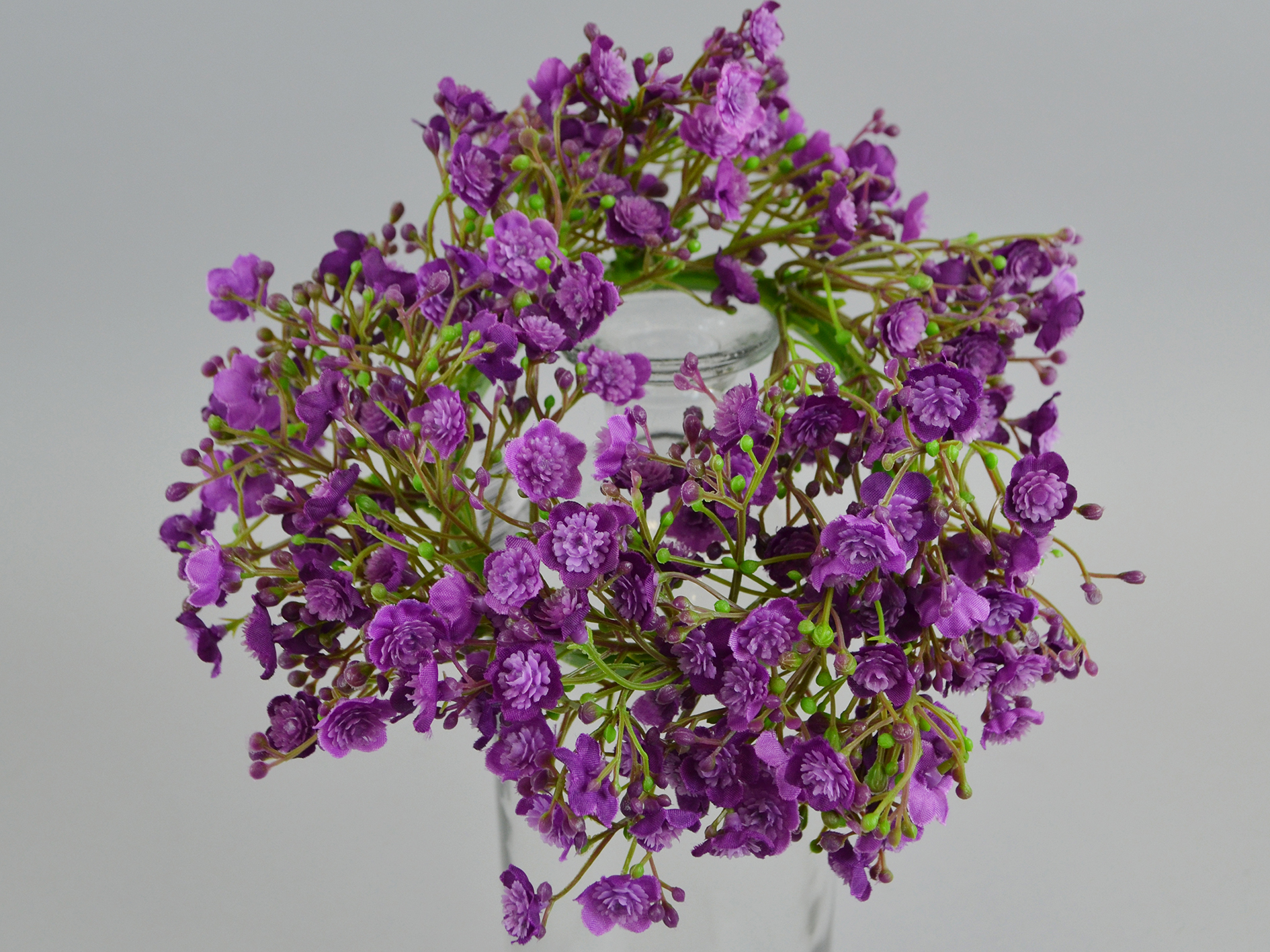 Gypso wreath, Ø 20cm, purple