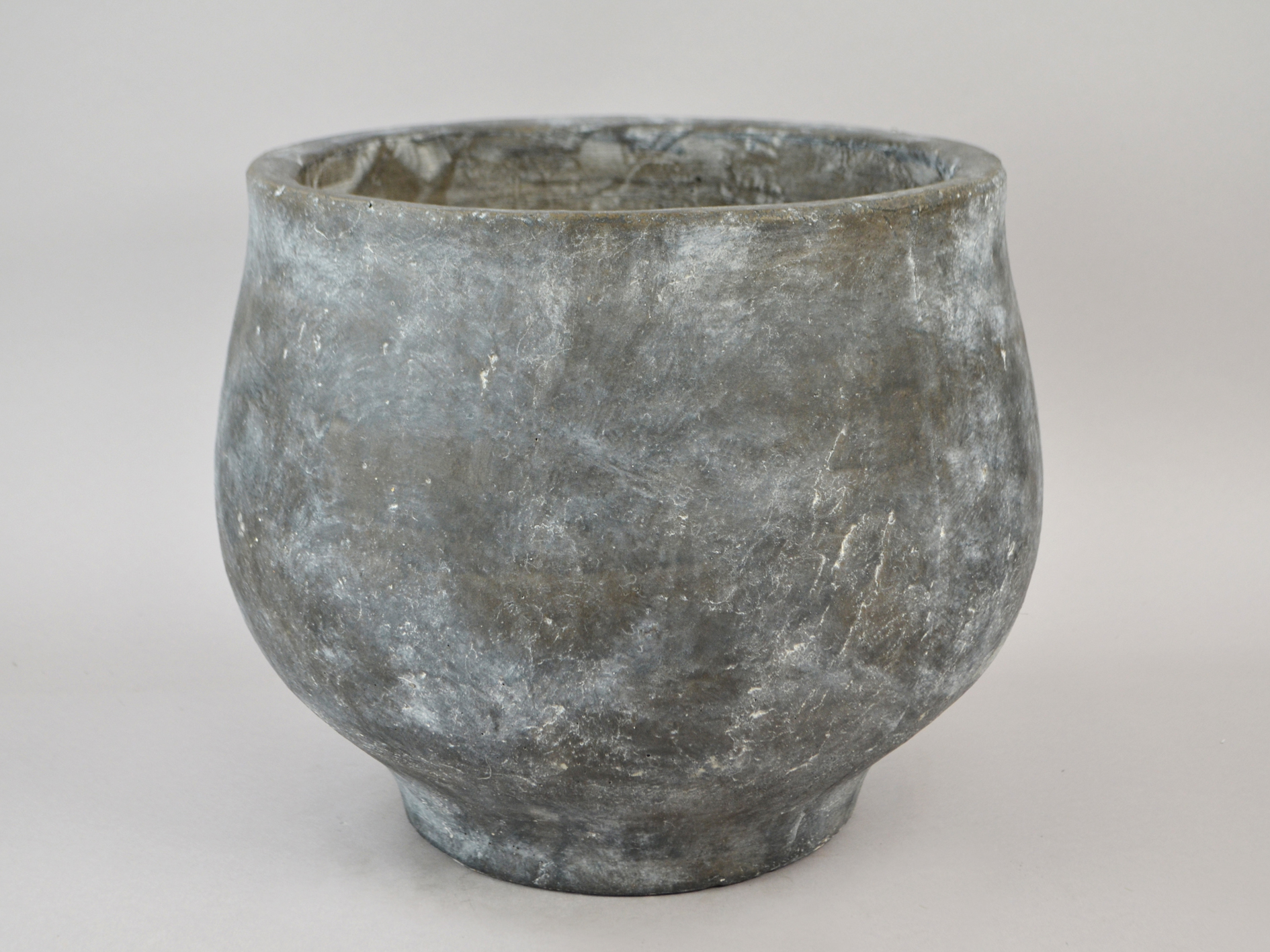 Beton Topf 32 Swing, 34x31cm, Beton Optik schwarz