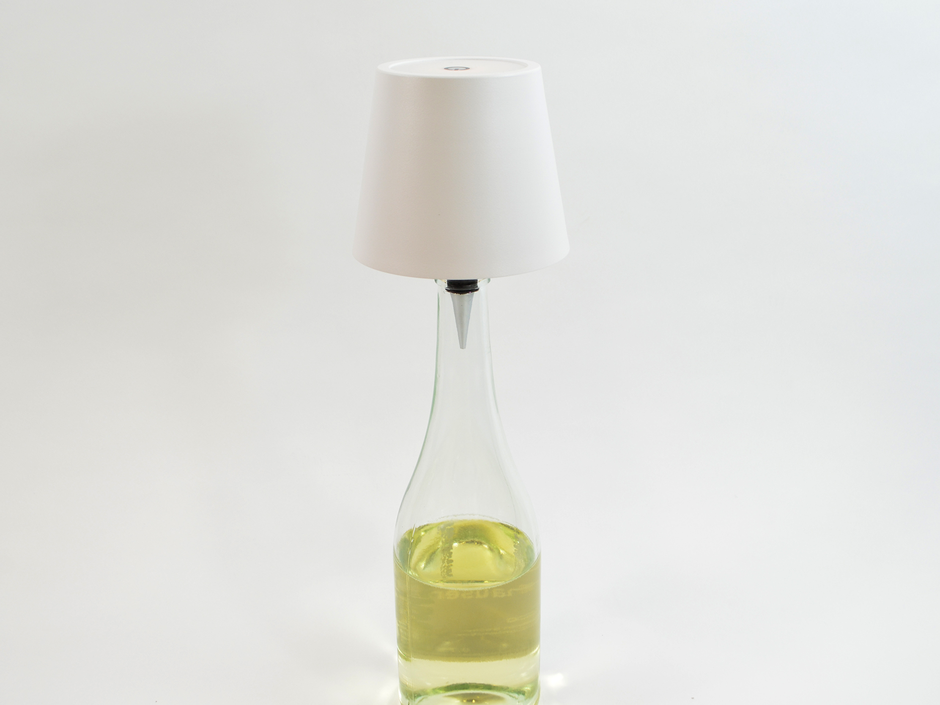 LED lampshade, battery, USB charging cable, 10.5x10.5x15cm, white