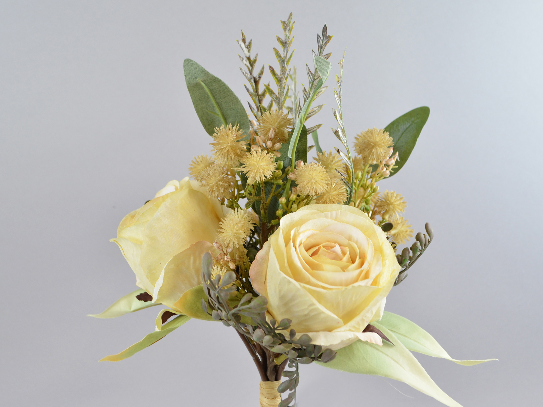 Rose mix bundle, 38cm, cream