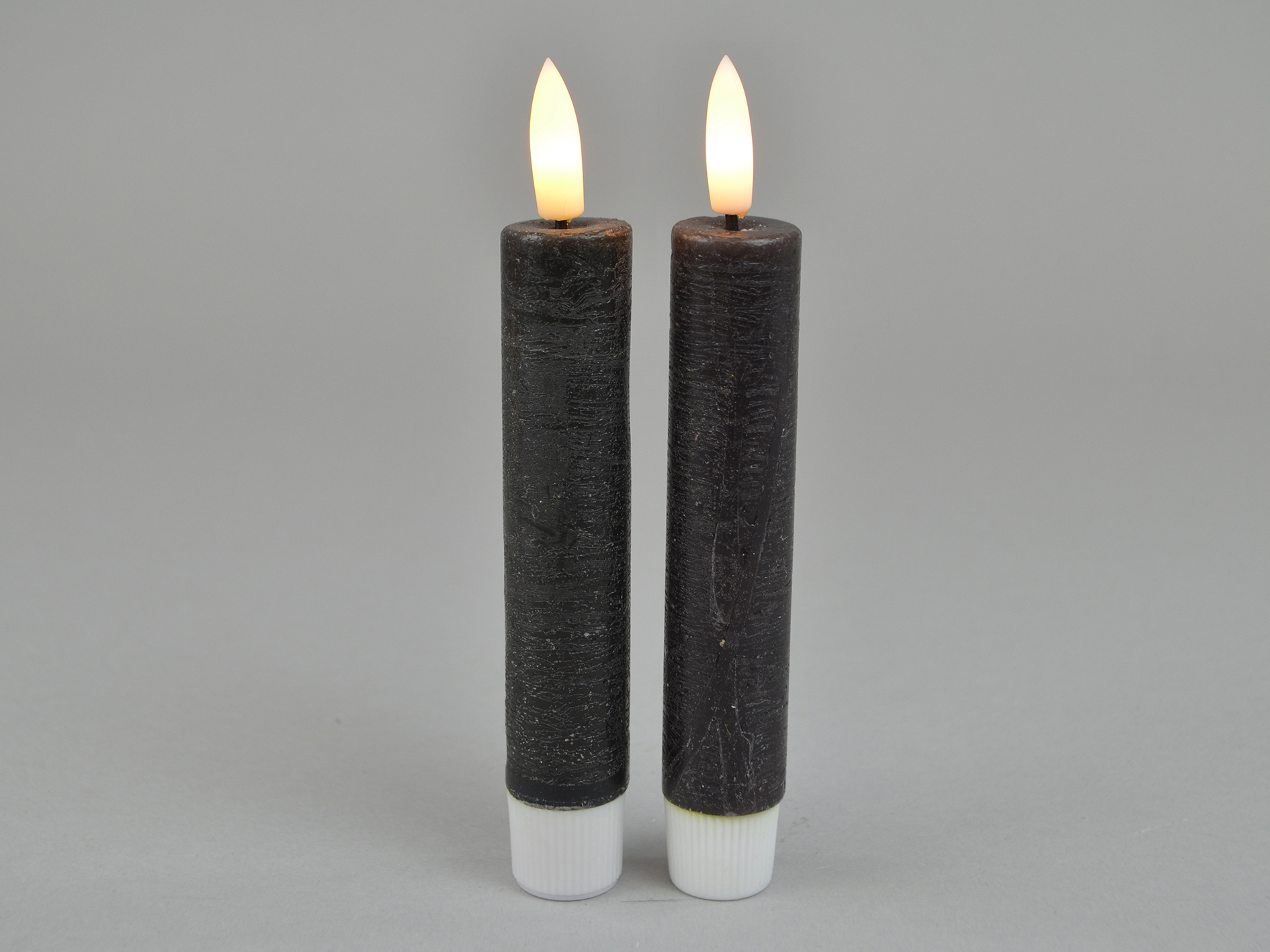 LED rod candle, D2.2 xH15cm, black