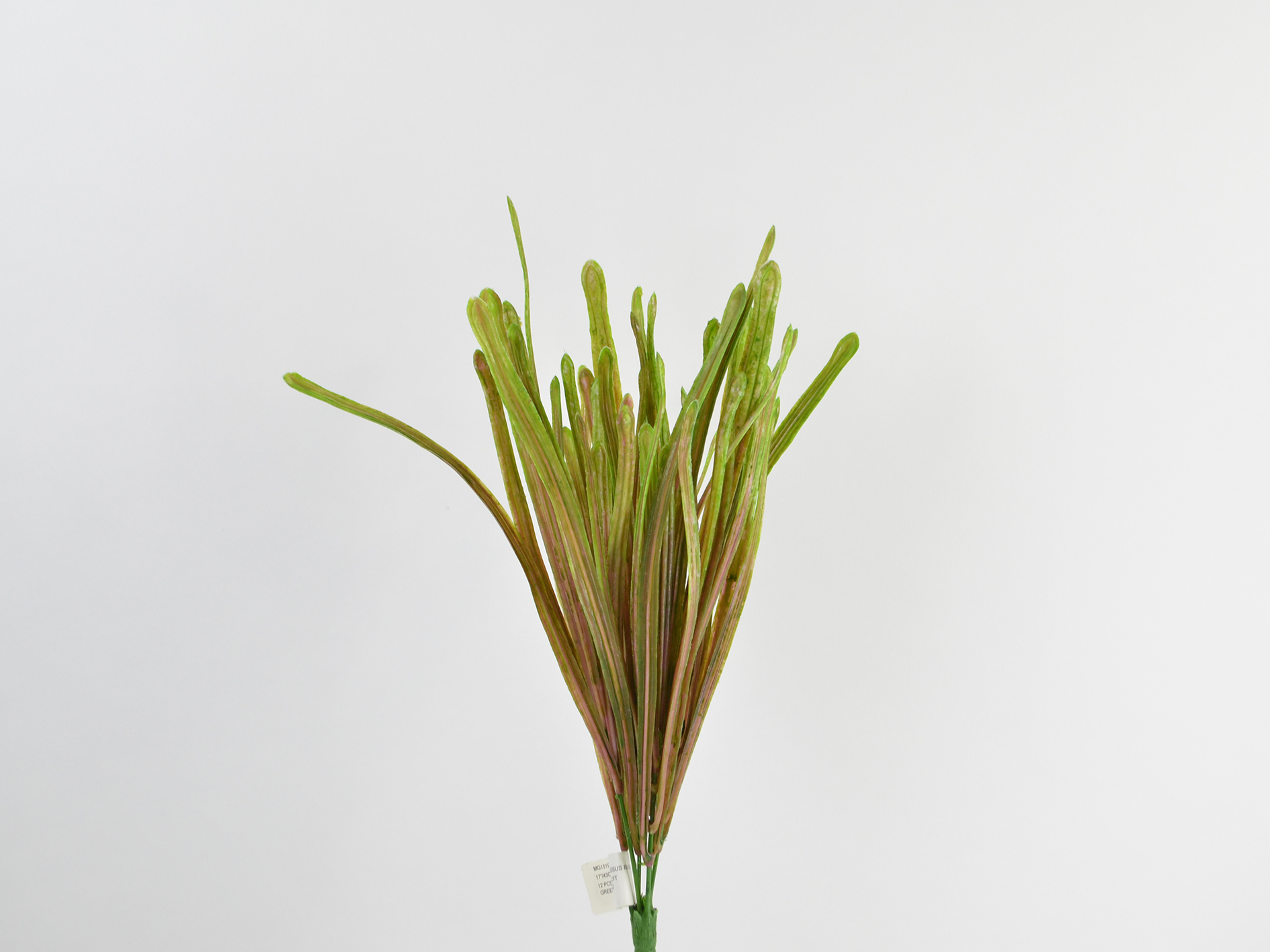 Grass bush x6, 43cm, green-burgundy