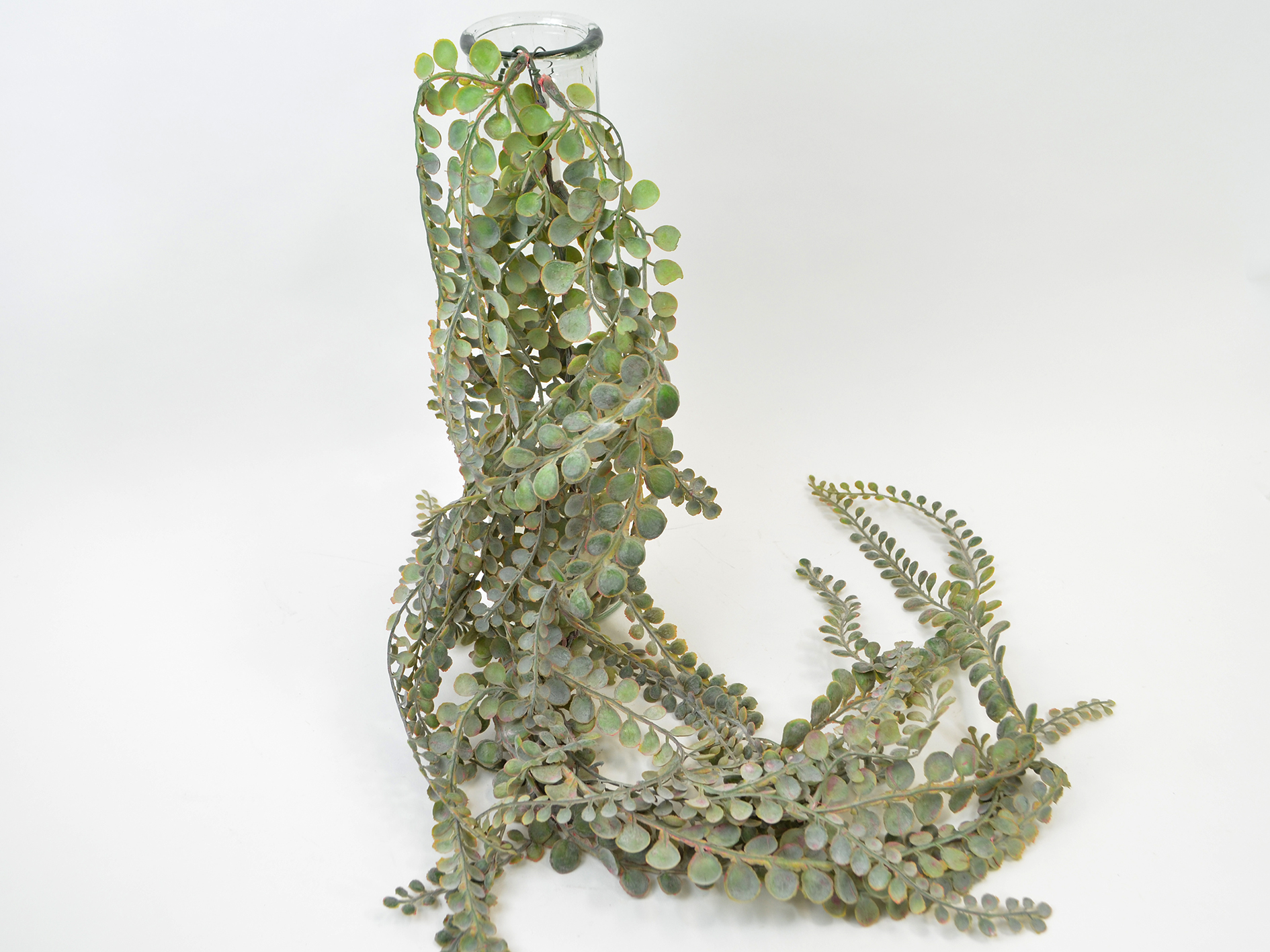 Miniblatt-Hänger, 107cm, grau-grün