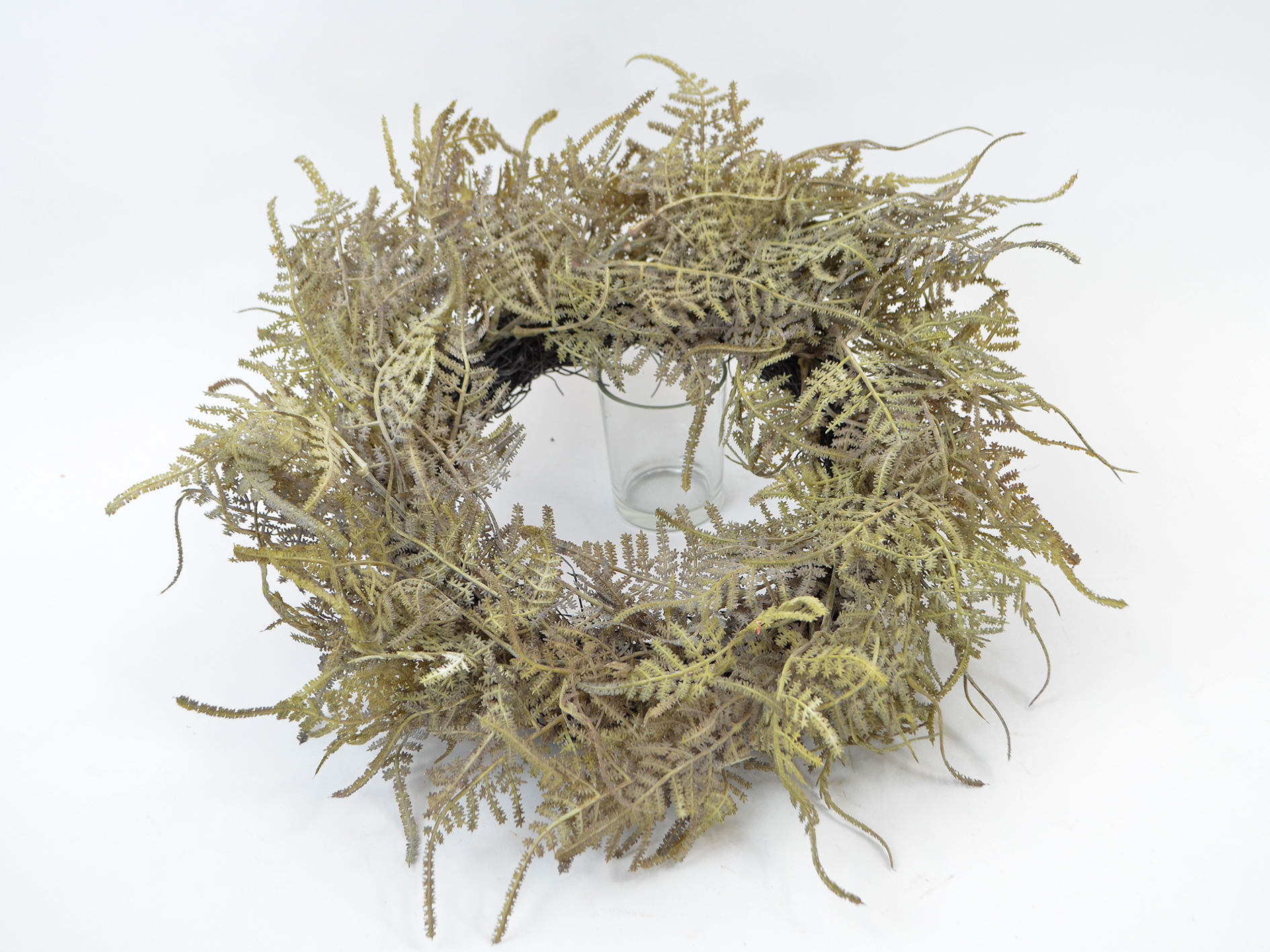 Fern wreath, Ø33cm, green