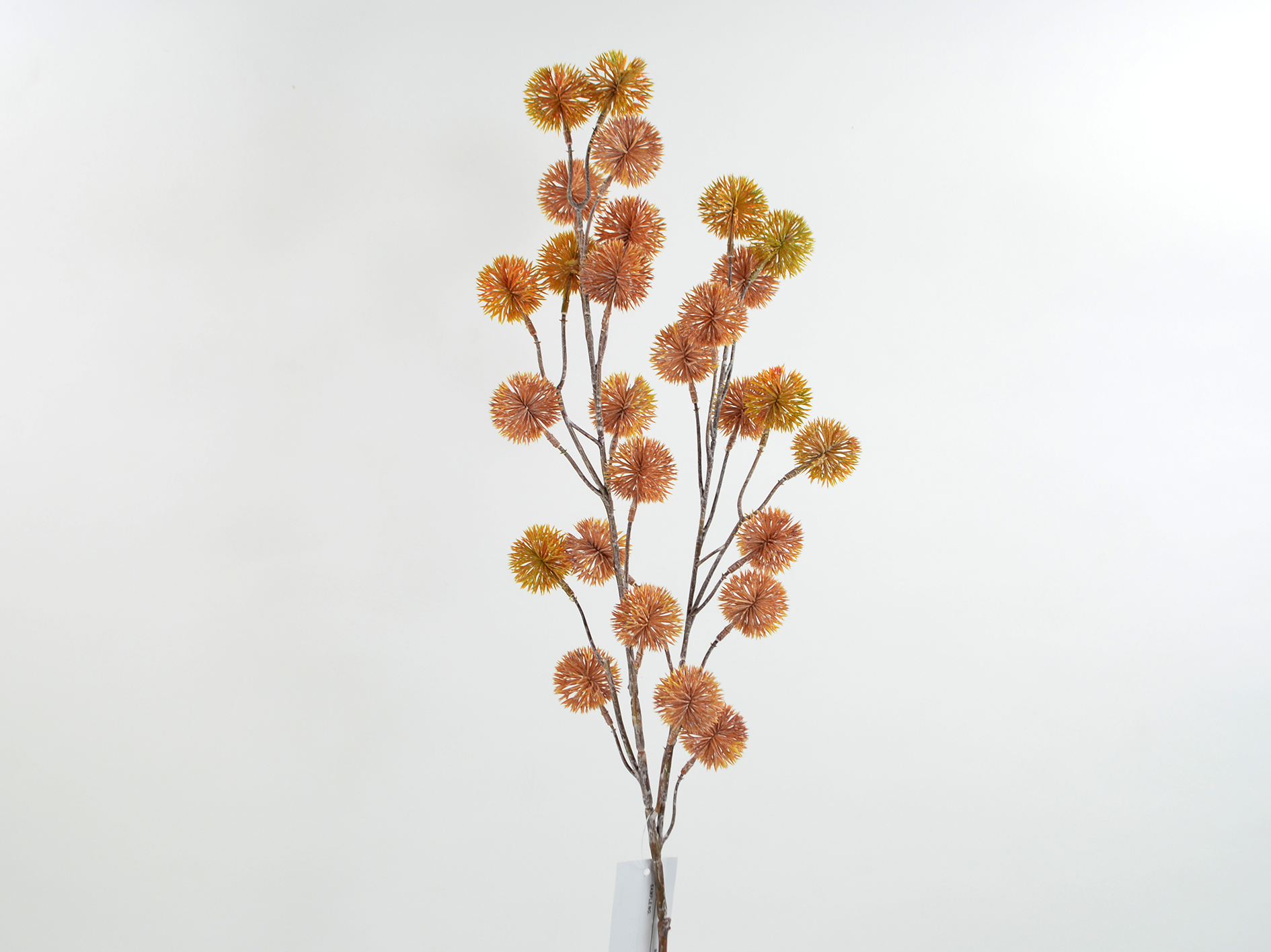 Ball thistle branch x2, 70cm, dark yellow