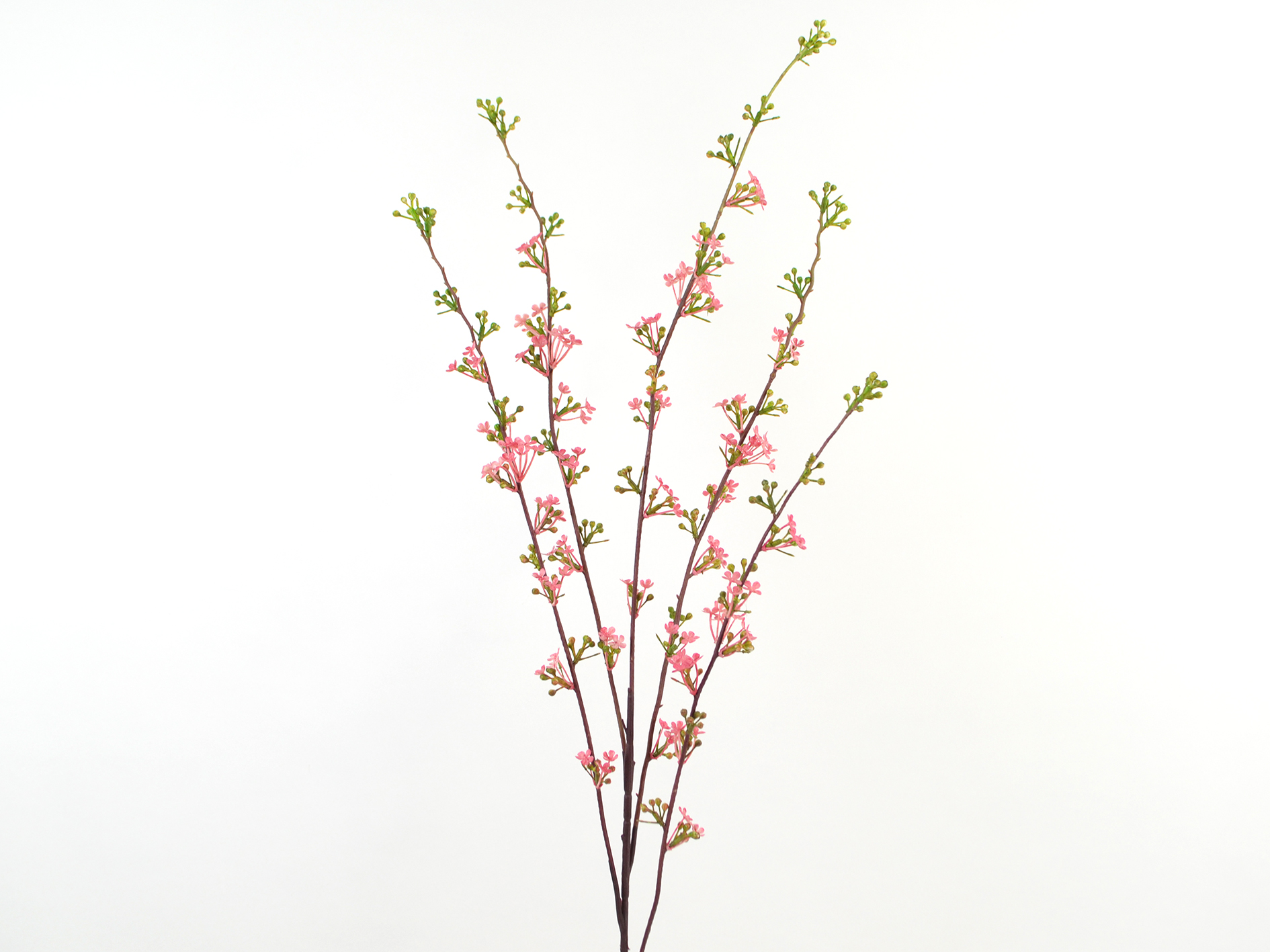 Leaf branch bundle, 88cm, pink