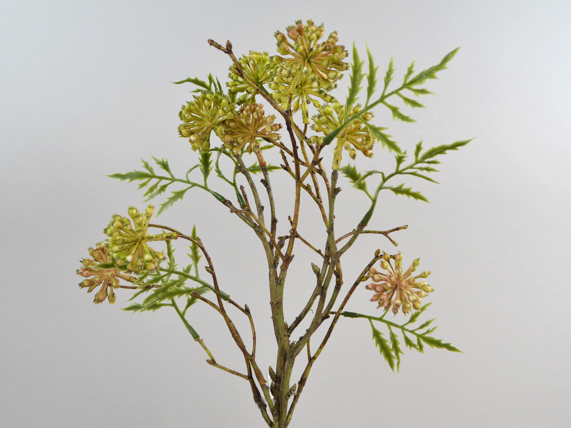 Berry cluster spray, H55cm, green-pink