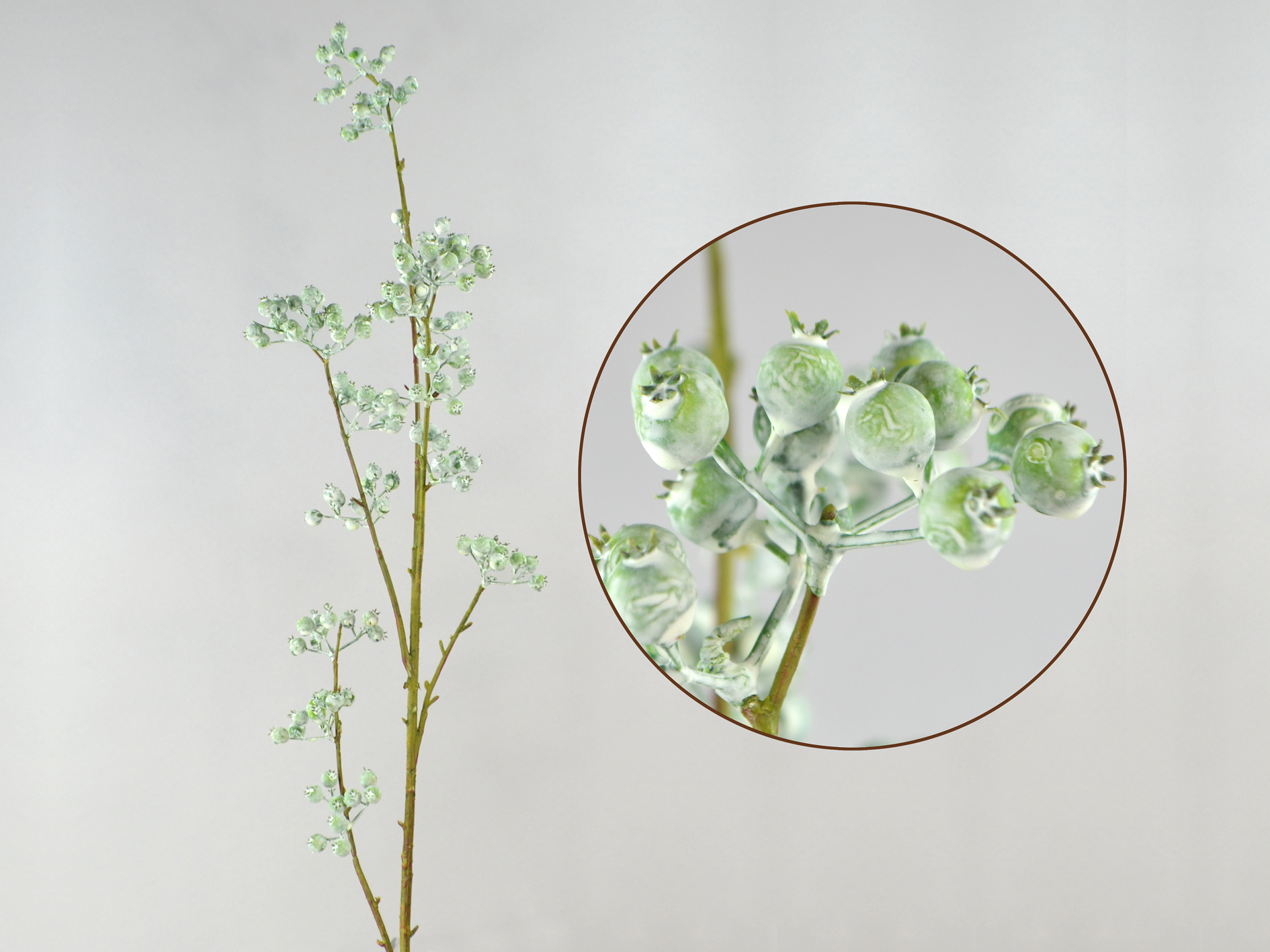 Hagebutten-Zweig, 102cm, grün